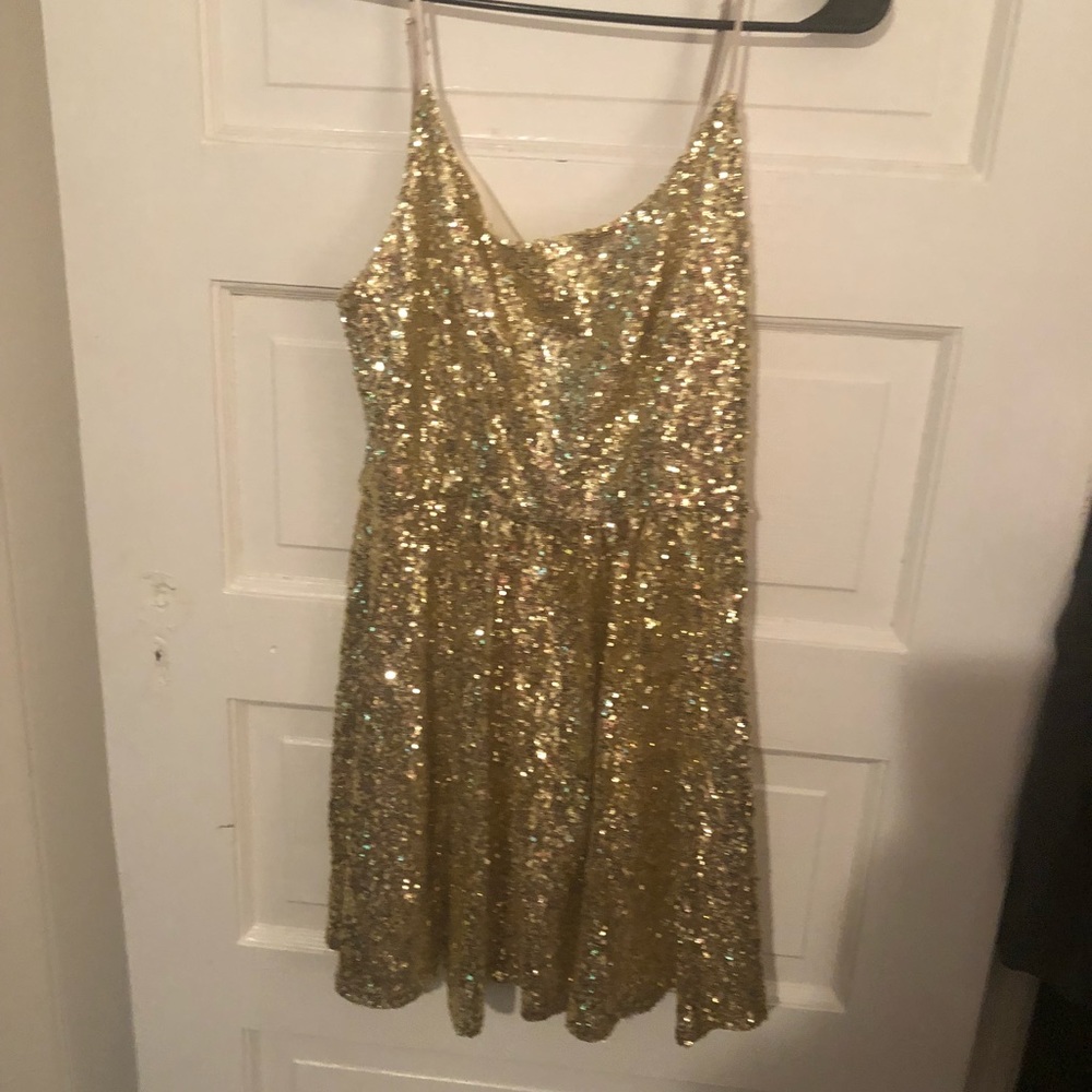 Gold dress